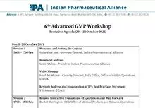6th Advanced GMP workshop 2021- Agenda