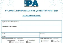 8th Global Pharmaceutical Quality Summit 2023- Registration Form