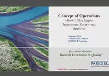 Session 3: Concept of Operations and How it May Impact Inspections, Review and Approval- Dr Yuexia Li, PAREXEL Consulting