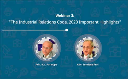 IPA HR Leadership Series - Webinar 3: The Industrial Relation Code, 2020 important highlights