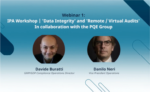IPA Manufacturing and Quality Workshops: Webinar on 'Data Integrity and Remote / Virtual Audits'