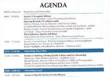 India Pharmaceutical Forum 2016- Agenda