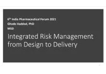 Session 11 : Integrated Risk Management from Design to Delivery- Dr Ghada Haddad