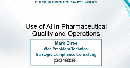 Session 5: Use of AI in Pharmaceutical Quality and Operations