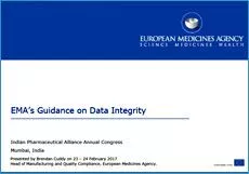 Session 3 : EMA's Guidance on Data Integrity- Brendan Cuddy, EMA