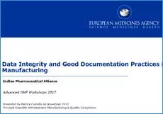 Session 9: Data Quality and Integrity Investigations in Manufacturing and Documentation Practices- Patrick Costello, EMA