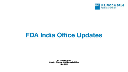FDA India Office Updates-Gregory Smith & RobertHam
