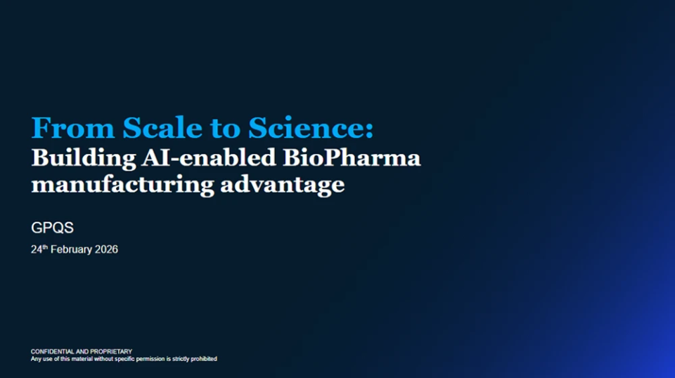 From Scale to Science:  Building AI-enabled BioPharma manufacturing advantage