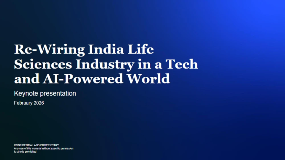 Re-Wiring India Life Sciences Industry in a Tech and AI-Powered World