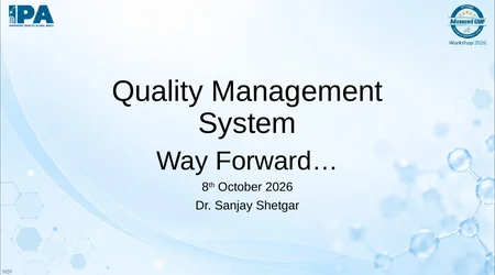Quality Management System: Way Forward